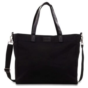 Bolsa Tote Daily Clear Gocase – Leve, Moderna E Minimalista Cor Preto Liso Níquel