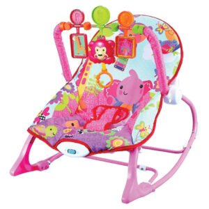 Cadeira De Descanso Musical Funtime New Maxi Baby Color Rosa