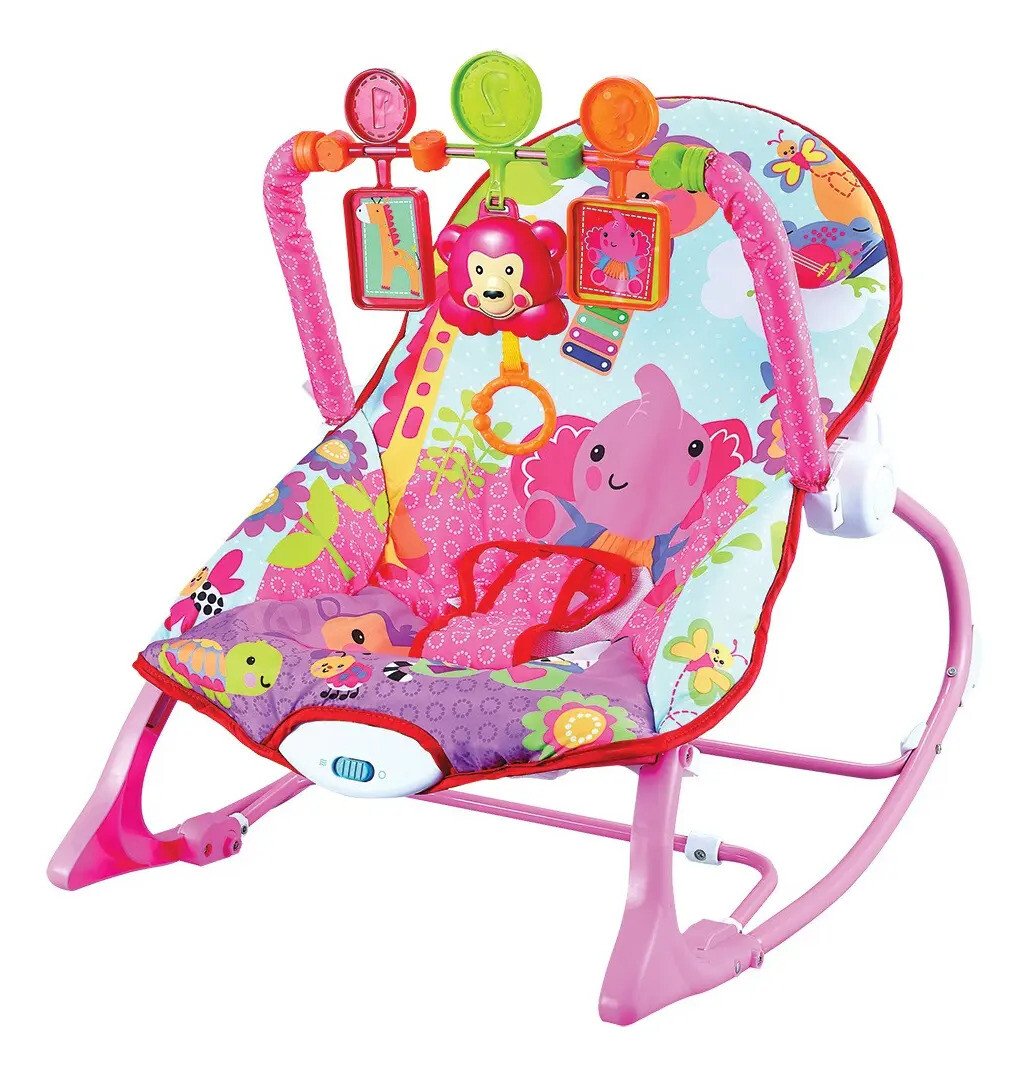Cadeira De Descanso Musical Funtime New Maxi Baby Color Rosa Cadeira De Descanso Musical Funtime New Maxi Baby Color Rosa