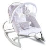 Cadeira De Descanso Musical Urso Polar Até 18kgs Cor Cinza E Branco Maxi Baby Cinza/branco