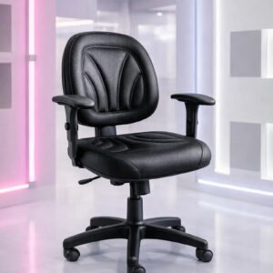 Cadeira Para Escritório Ergonômica Nr17 C/ Braços. Preto