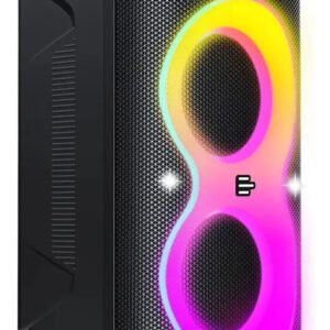 Caixa De Som Bluetooth Pulsebox 3 1400w Tws Karaoke Led Preto – Sp511 127/220v