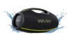 Caixa De Som Boombox Waaw By Alok Hyperboom 1000 Bluetooth À Prova D’água 180w Rms Até 12h De Autonomia Preto 127/220v