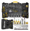 Caixa Jogo De Ferramentas 110 Peças Aço Cromo Vanádio Completo Maleta Para Mecânico Profissional Ttk110 The Black Tools Prateado