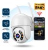Câmera De Segurança Ip Wifi A8 Full Hd Icsee Ptz 355° Com Visão Noturna Áudio Bidirecional Ip66 Monitoramento Remoto Para Celular Android E iPhone Branco