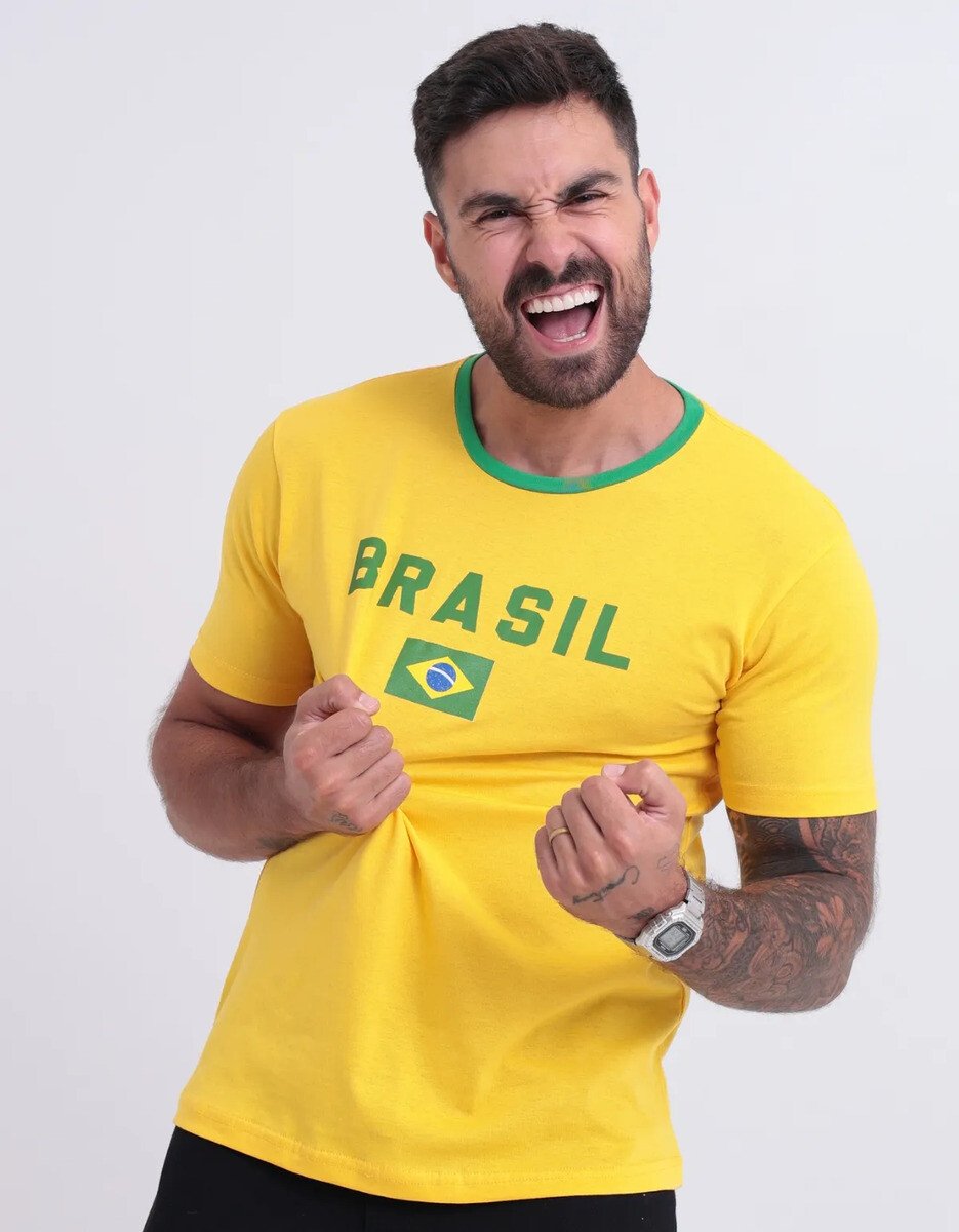 Camiseta Do Brasil Masculina Camisa Copa 2026 Amarela Verde Camiseta Do Brasil Masculina Camisa Copa 2026 Amarela Verde