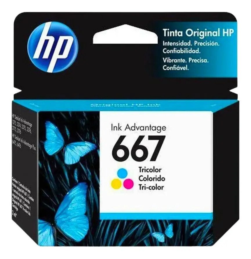 Cartucho De Tinta Hp Tricolor 667 Cartucho De Tinta Hp Tricolor 667