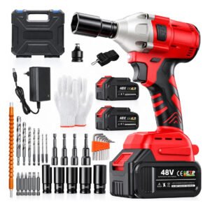 Chave De Impacto Parafusadeira 48v A Bateria Brushless Lítio