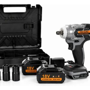 Chave Impacto Brushless Maleta 2 Baterias 4 Soquetes Ppc-18 Pró Euro Cinza-escuro 127/220v 50/60 Hz