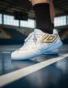 Chuteira Futsal Umbro Pro 5 Kintsugi Branco/azul Masculino