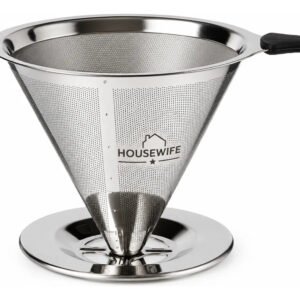 Coador De Café Inox Grande 103 Com Suporte Aço Inoxidável