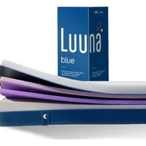 Colchão Casal Luuna Blue, Espuma 21 Cm Com Bloqueio De Movimento, 10 Anos De Garantia Branco