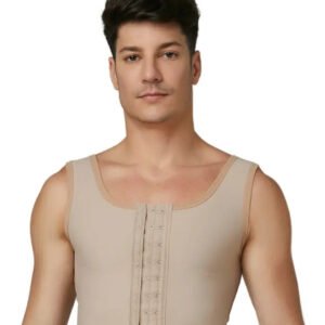 Colete Curto Pós Cirúrgico Masculino Ginecomastia Peito