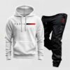 Conjunto Moletom Paris Kit Calça E Blusa Frio Canguru Capuz
