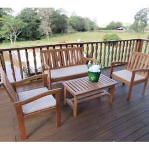 Conjunto Robust Tecido Bege Magazine Decor