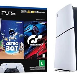 Console Playstation®5 Slim Digital – Pacote Astro Bot E Gran Turismo 7 – Branco