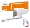 Cortina Inteligente Motorizada Zigbee Novadigital Zc-gm42 Automação Trilho Até 4.1m Compatível Com Alexa E Google Home Cor Branco 220v