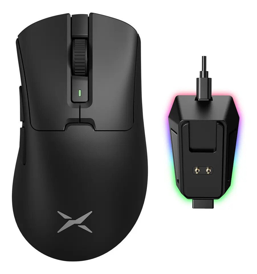 Delux M900pro Mouse Gamer Sem Fio 8000hz Paw3395 Com Dock Preto Delux M900pro Mouse Gamer Sem Fio 8000hz Paw3395 Com Dock Preto