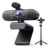 Emeet C960 4k Webcam 1080p 60fps Camera Para Pc Streaming Com Microfone Automático Kit Videoconferencia Preto