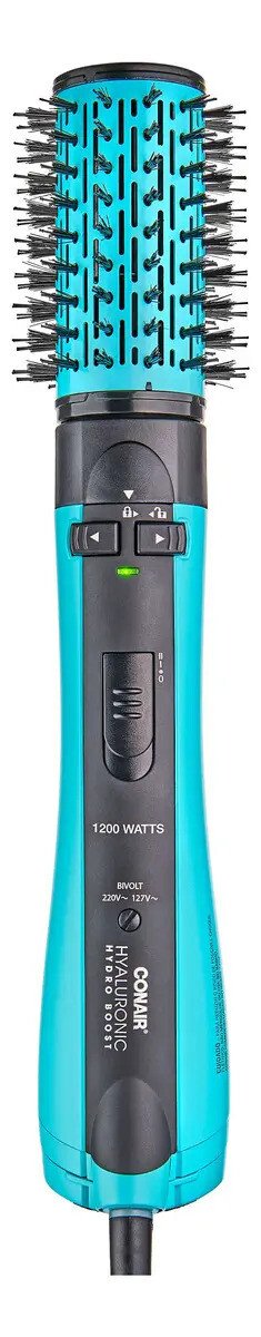 Escova Secadora Rotativa Rotating Hyaluronic Conair Cor Preto E Azul 127/220v Escova Secadora Rotativa Rotating Hyaluronic Conair Cor Preto E Azul 127/220v