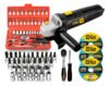 Esmerilhadeira Lixadeira Angular 4.1/2 750w C/ Discos De Corte Fino + Kit De Ferramentas 46 Peças The Black Tools Preto 127v
