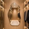 Espelho Ravenna 70x50cm Design Moderno Luxo Suporte Banheiro
