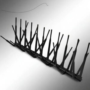 Espicula Anti Pombos Policarbonato Kit 10 Pçs Preto Cor Preta