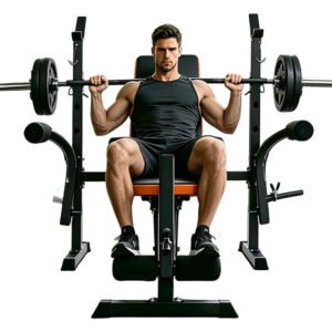Estação De Musculação Banco De Supino Exercício Ajustável
