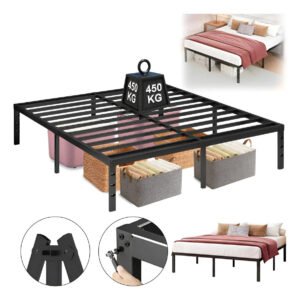 Estrutura De Cama Metal Casal C/espaço De Armazenamen 400kg