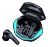 Fone De Ouvido Casenn G9s Bluetooth Tws Gamer Preto Com Microfone E Led