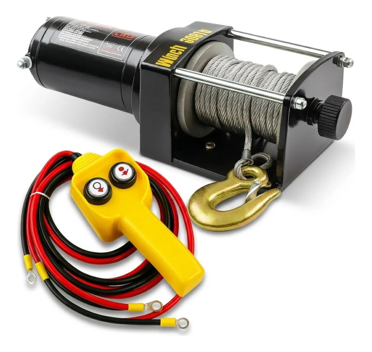 Guincho Eletrico 1361 Kg 12v P/ Quadriculo Jipe Jeep 3000lb Guincho Eletrico 1361 Kg 12v P/ Quadriculo Jipe Jeep 3000lb