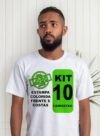 Kit 10 Camisetas Camisa Personalizada Foto Logomarca Empresa