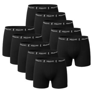 Kit 10 Cuecas Boxer Box Masculina Algodão Atacado Polo Fit