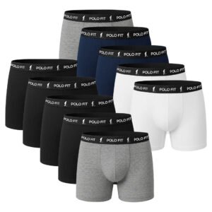 Kit 10 Cuecas Polo Fit Boxer Box Algodão Original Promoção