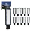 Kit 10 Luminária Led P/ Poste 200w Iluminação Publica Bivolt