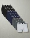 Kit 12 Cuecas Boxer Polo Wear Masculino Microfibra Sortida