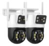 Kit 2 Camera Segurança A31 Icsee Prova D’agua Lente Dupla Cor Branco/preto Estary Shop