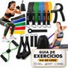 Kit 20 Itens: Elasticos Extensor Handgrip Miniband Crosstube Kit