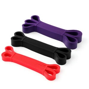 Kit 3 Faixa Elastico Treino Exercicio Academia Fitness Super Band Cinto Roxa Preto Vermelho Ultshop Ferragens