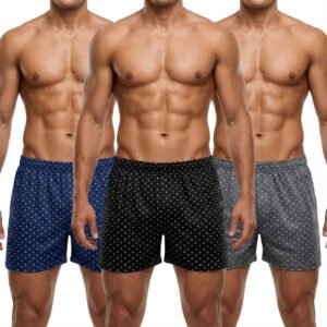 Kit 3 Samba Canção Liganete Voker Malha Fria Pijama Masculino Confortável
