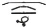 Kit 4 Barras Puxador Triceps Pulley Reto Curvo Costas Corda