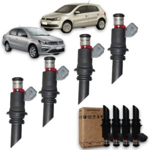 Kit 4 Bico Injetor Vw Gol Fox Voyage 1.0/1.6 Flex G4/g5 Orig
