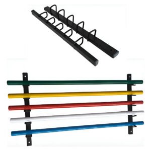 Kit 5 Bastões Colorido Pilates Fisioterapia Treino Funcional