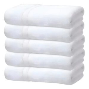 Kit 5 Toalhas Banho Gigante Grossa Hotel Luxo 75x150cm 480g