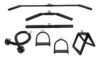 Kit 7 Barra Puxador Pulley Reto Curvo Costas Corda Triangulo