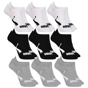 Kit 9 Pares Meias Invisível Puma Sapatilha Soquete Original