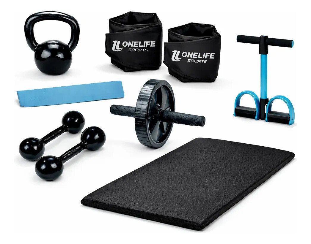 Kit Aeróbico Ginástica Em Casa Com 7 Equipamentos P Treino Kit Aeróbico Ginástica Em Casa Com 7 Equipamentos P Treino