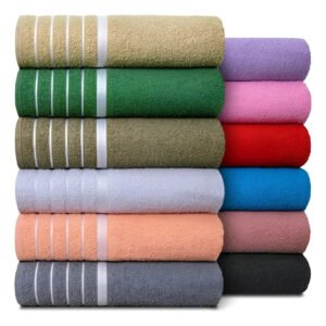 Kit 4 Toalhas de Banho Gigante Softmax Foz Panos 100% Algodão com Bordado