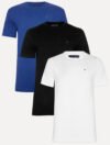 Kit Camisetas Tommy Hilfiger Preta/branca/azul – Original