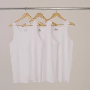 Kit Com 3 Regatas Masculinas Básicas Slim Hering